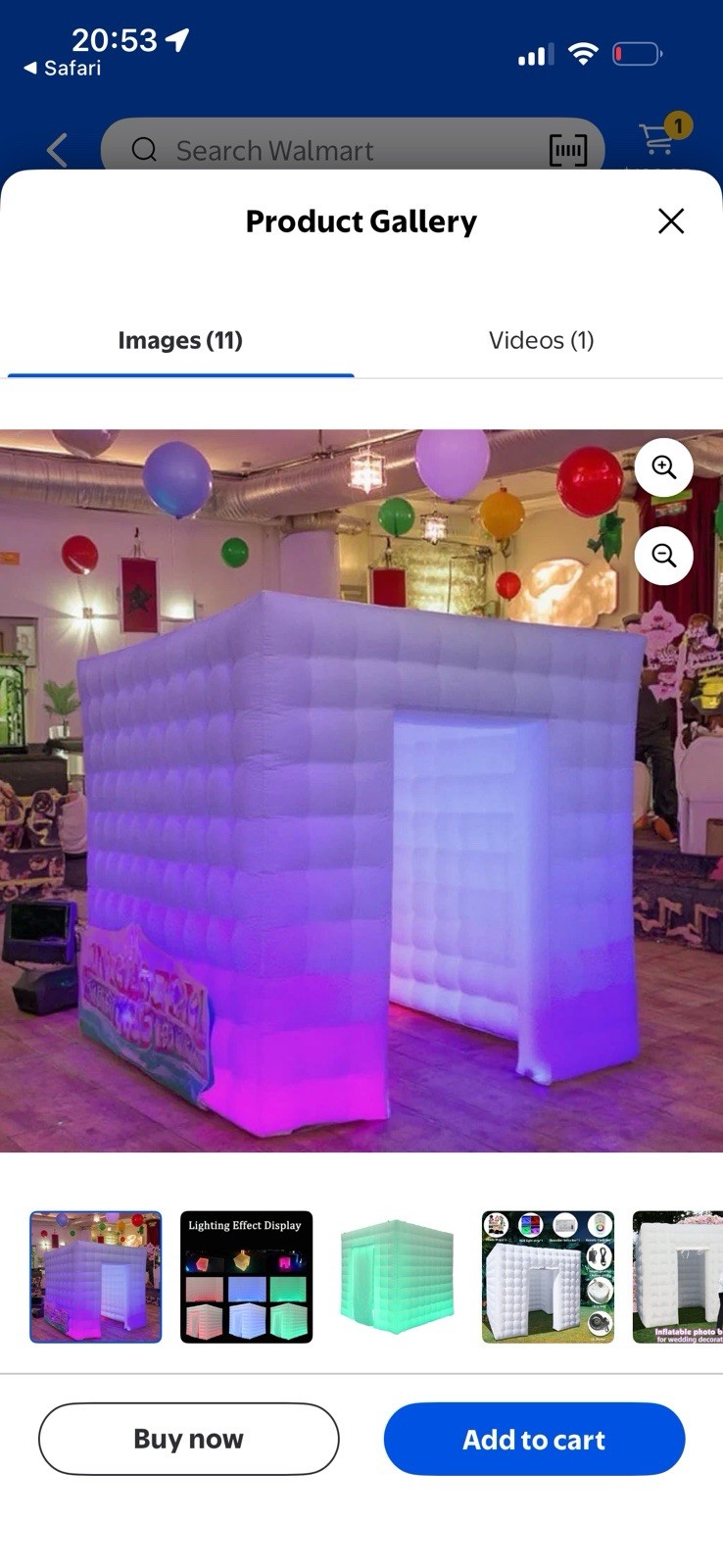 Inflatable Photo Booth 8.2x8.2ft Portable Photobooth for Advertising Bars Events