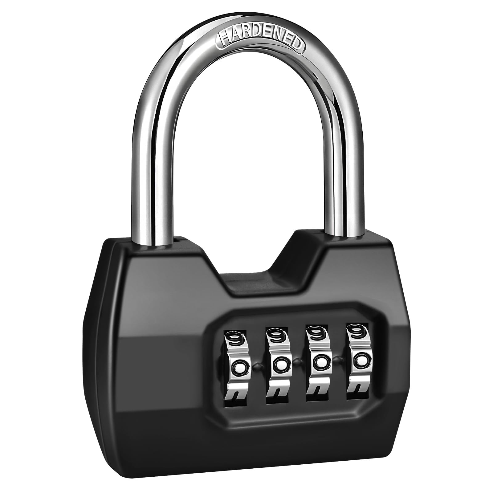1 Pack 4-Digit Combination Lock, Waterproof Outdoor Padlock for School Gym Lo...