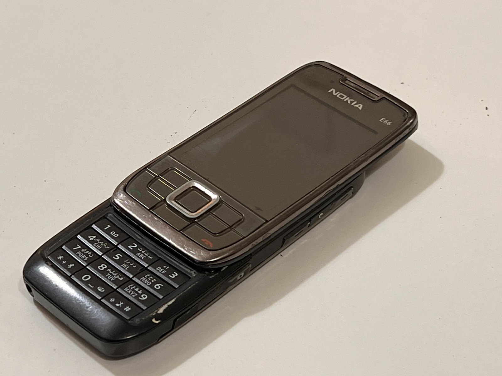 Nokia E66  Gray color RM-494 GSM Mobile Phone Parts only- poor