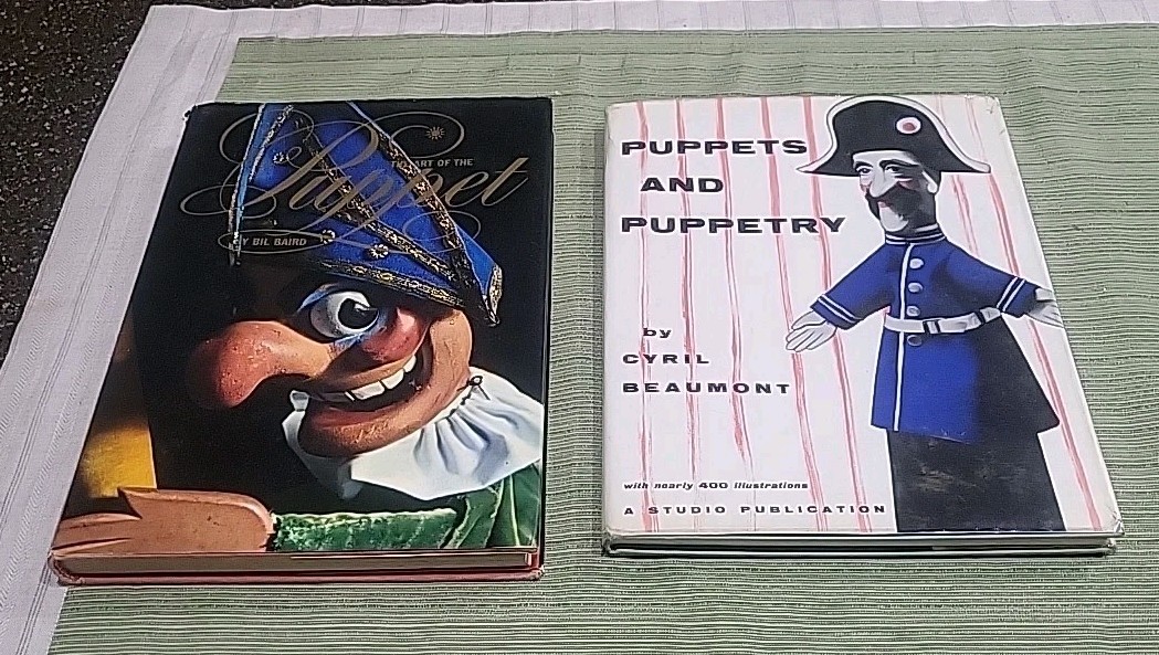 Vintage Art Of The Puppet & Puppets And Puppetry Hardback Books (2)