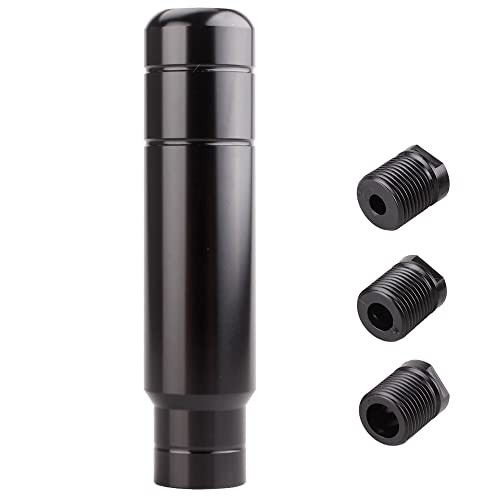  Aluminum Alloy Heavy Weighted Shifter Knob, 5" Auto Gear Shift Knob, Car Black