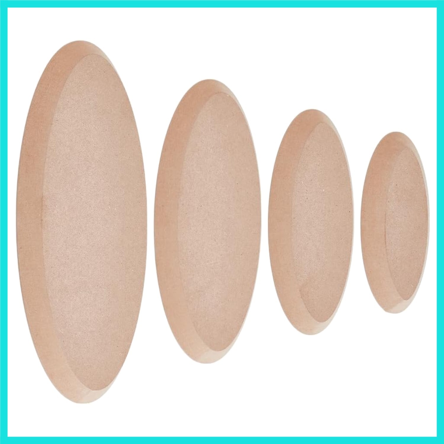 4Pcs 4 Sizes Oval Pottery Molds Ceramics Plate Forming Molds Ceramic Mold for...