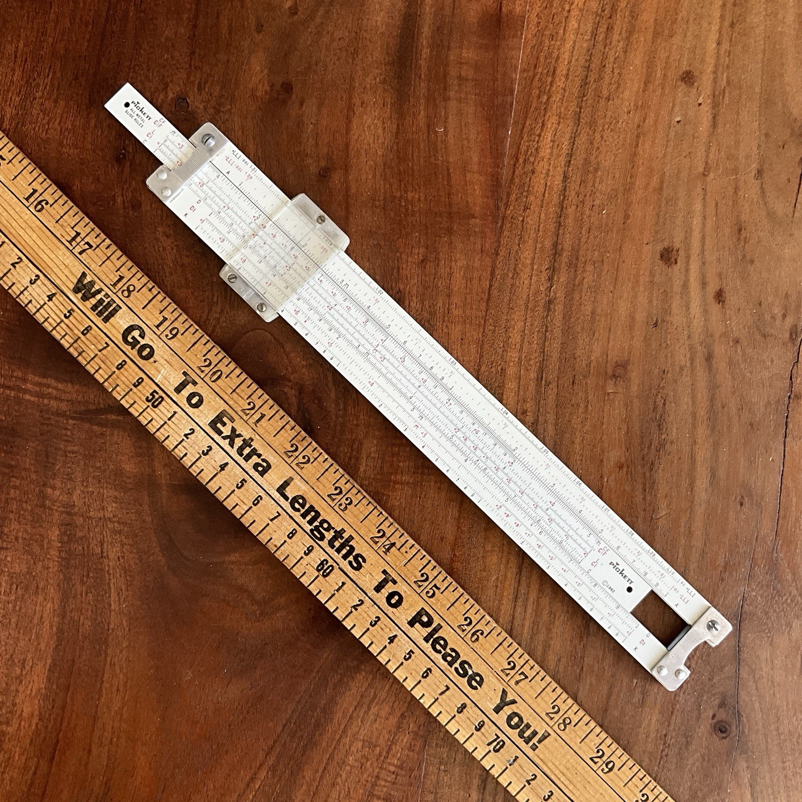 Vintage 1962 Pickett N-500-T Hi Log/Log All-Metal Slide Rule