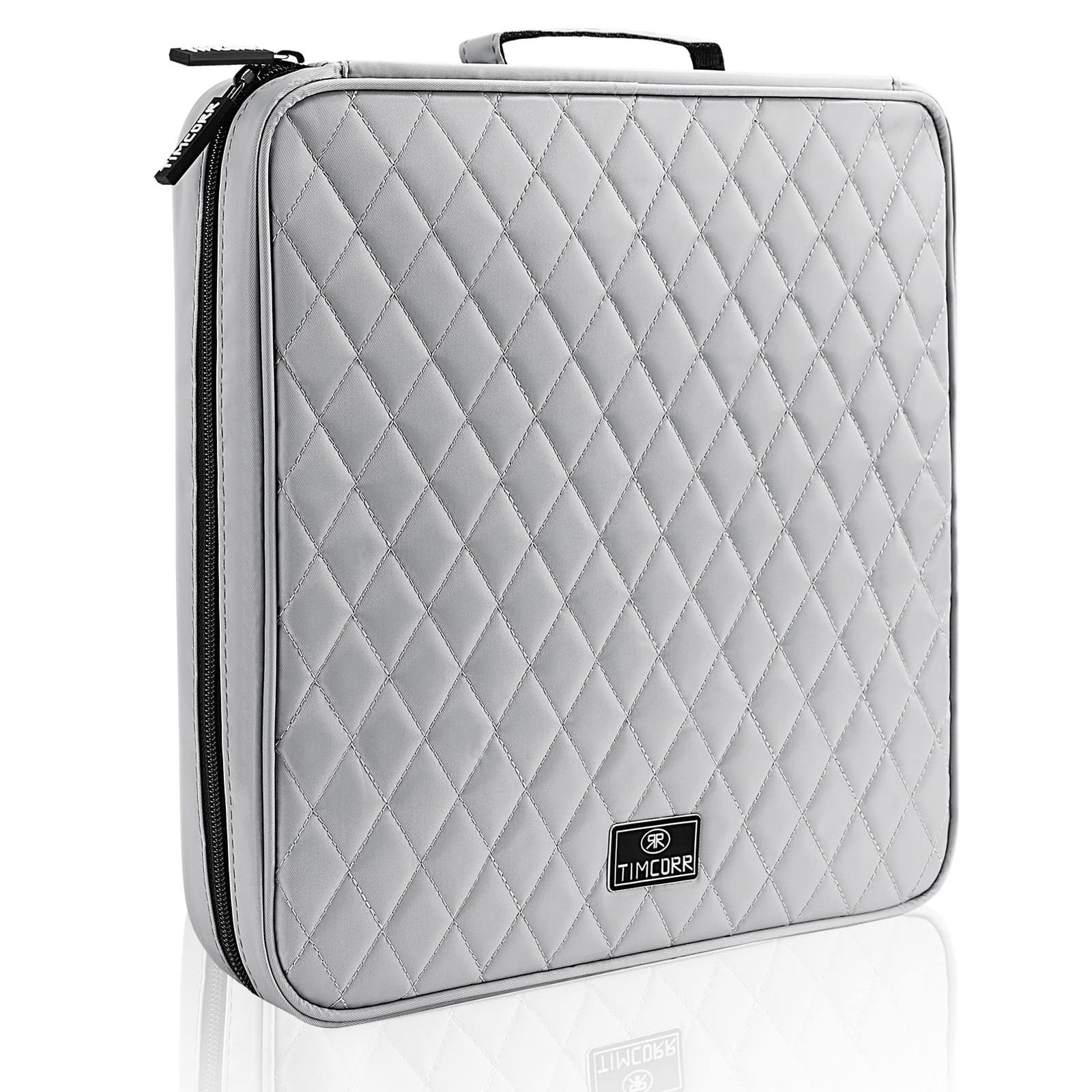 TIMCORR CD Case DVD Holder Storage: 160 Capacity M, 160 Grey 