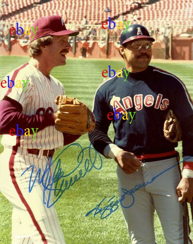 MIKE SCHMIDT REGGIE JACKSON ANGELS 8x10 signed autographed photo reprint