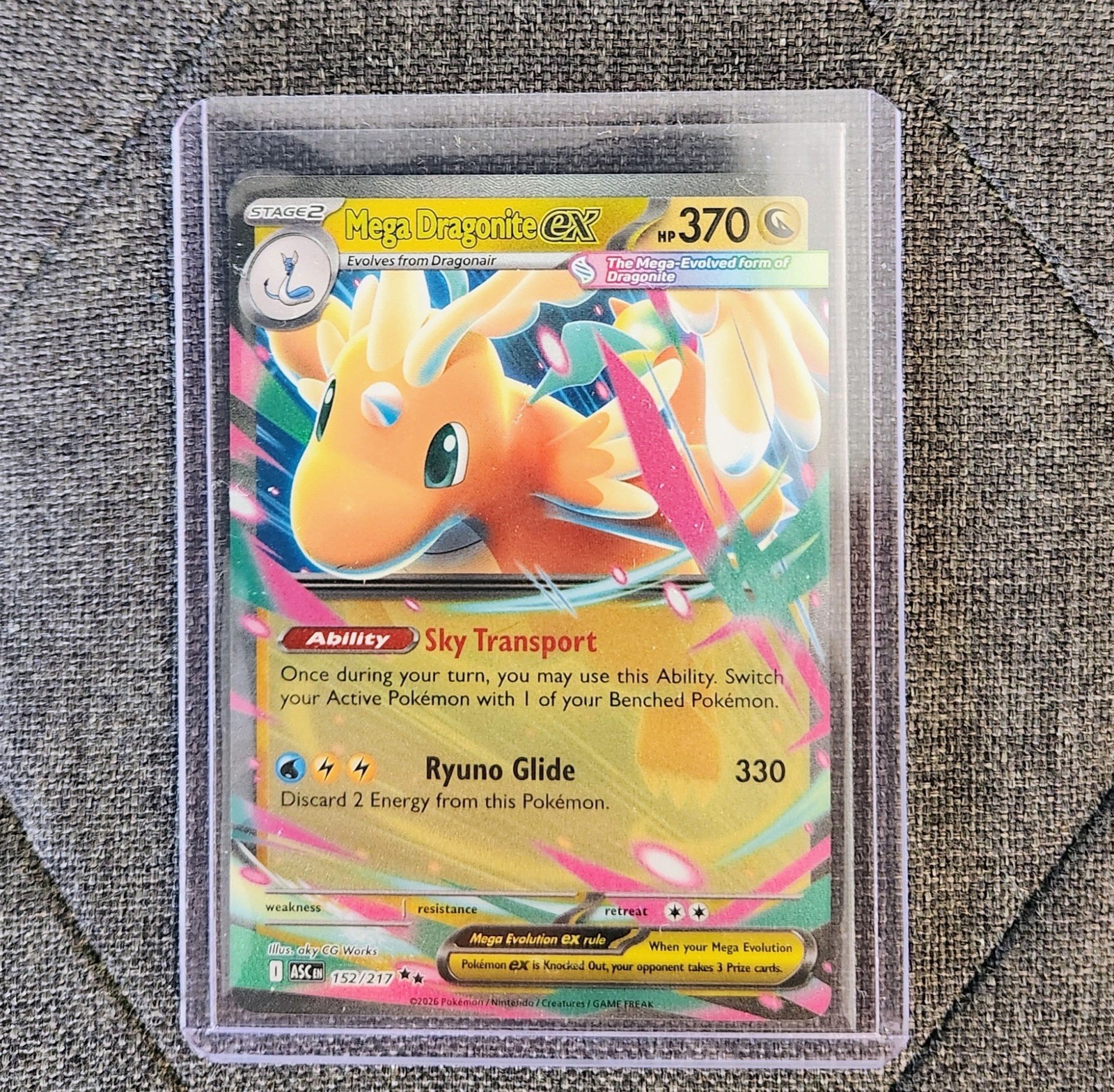Mega Dragonite EX (Ascended Hero’s) 152/217 Double Rare - High Quality 