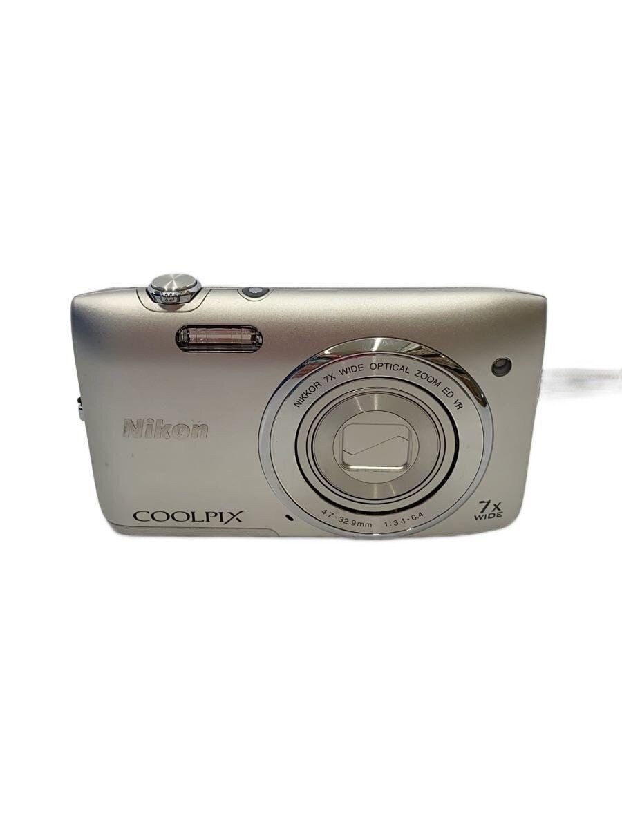 Nikon Compact digital camera COOLPIX S3500 [crystal silver] Used