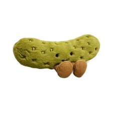Green Sour Pickle Plush Toy Cute Collectible Soft Stuffed Doll Jelly New Gift
