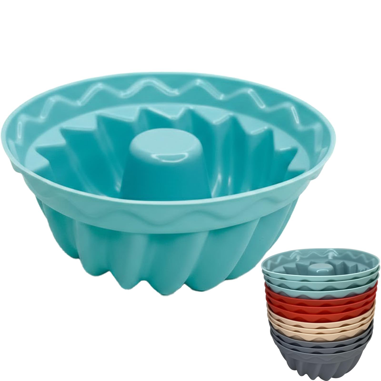 FCAIBEAR 12 Pcs Moldes para Mini Gelatina-Bakeable mini, Mixed colors 