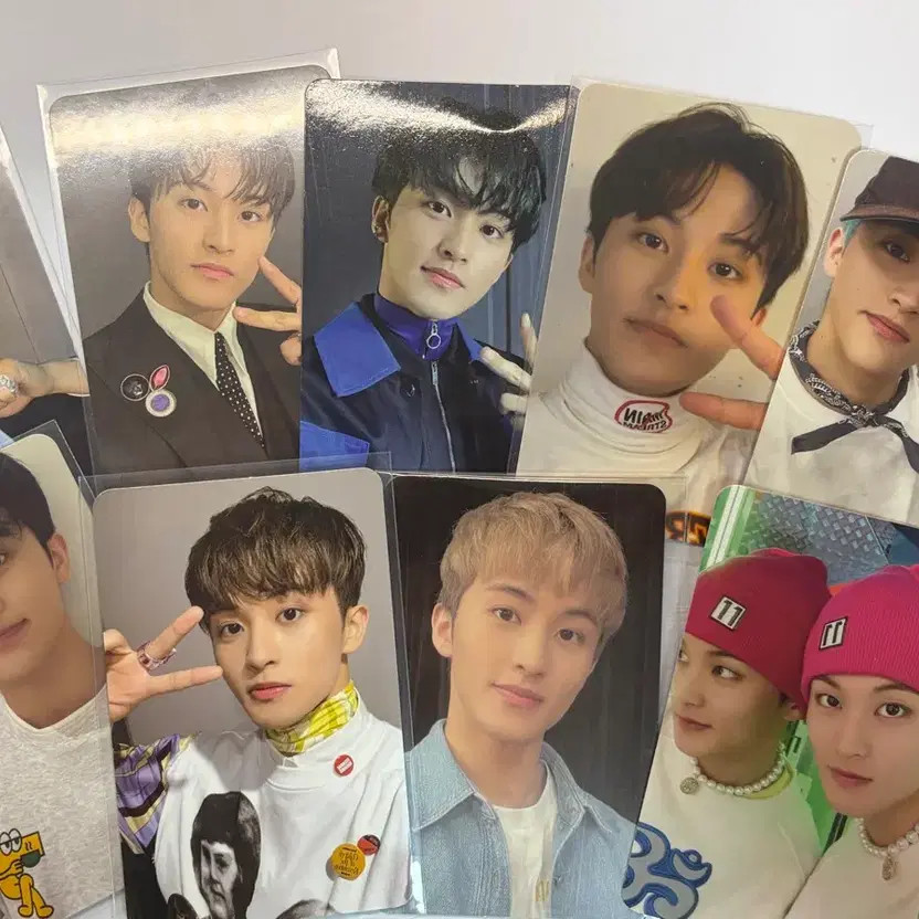 NCT Mark Photo Cards Set 9 pcs Official + Fab Photo Store Stickers