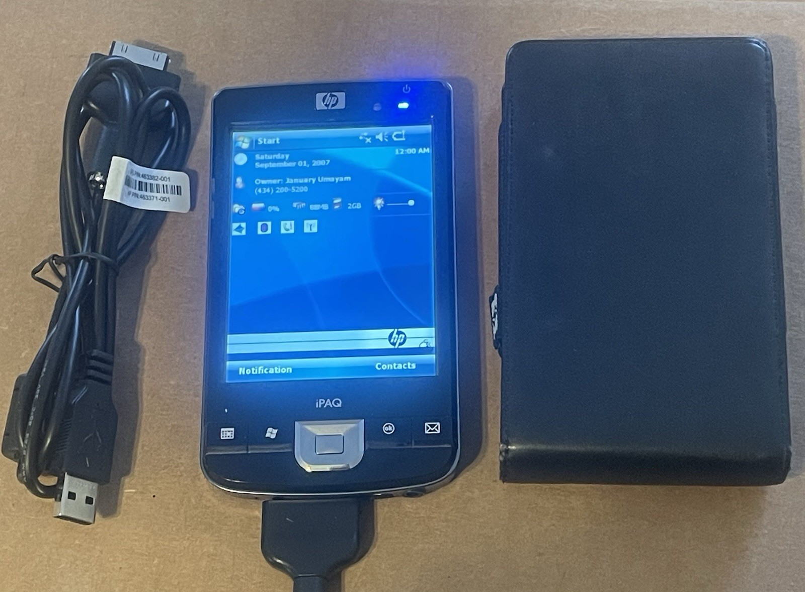 HP iPAQ 210 ENTERPRIZE HANDHELD PDA PERSONAL ORGANIZER 4" SCREEN "NO BATTERY"