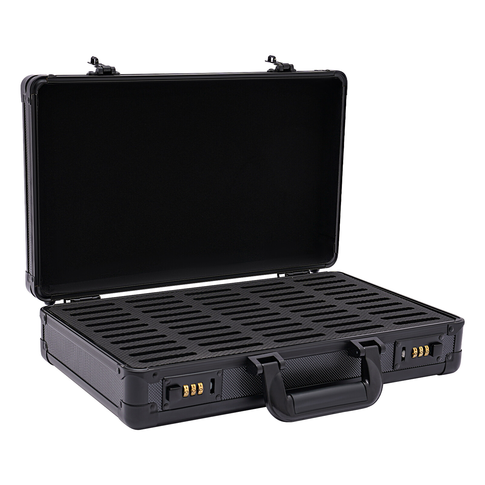 Aluminum Frame Storage Box Case Compartments For 50 Coin Slabs Coins Holders NEW