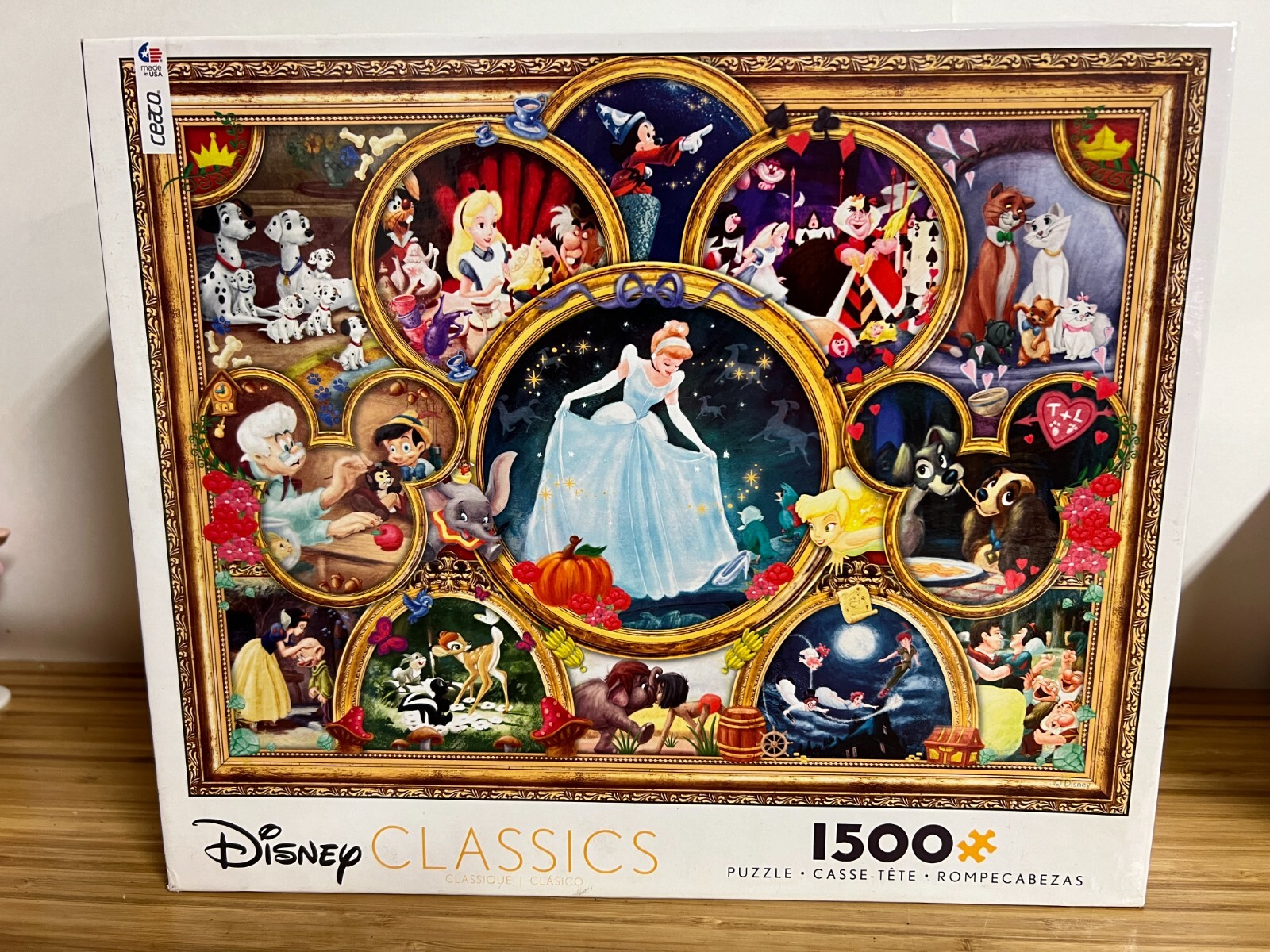 Disney Classics Collage Jigsaw Puzzle 1500 Pc Dreams Collection 32x24” USA