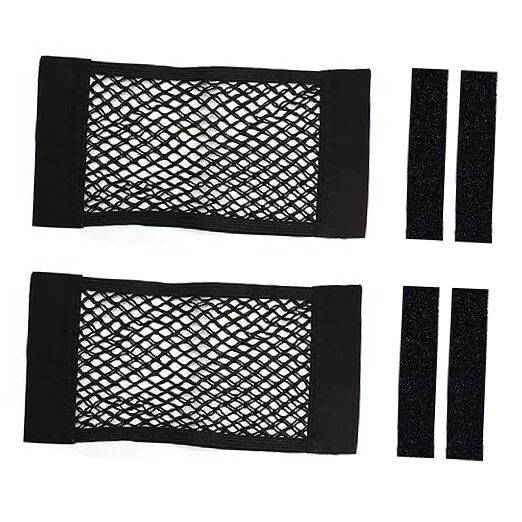 2pcs Cargo Net Car Storage Net - Stretchable Mesh L-19.68 x 9.8Inch(50 x 25cm)