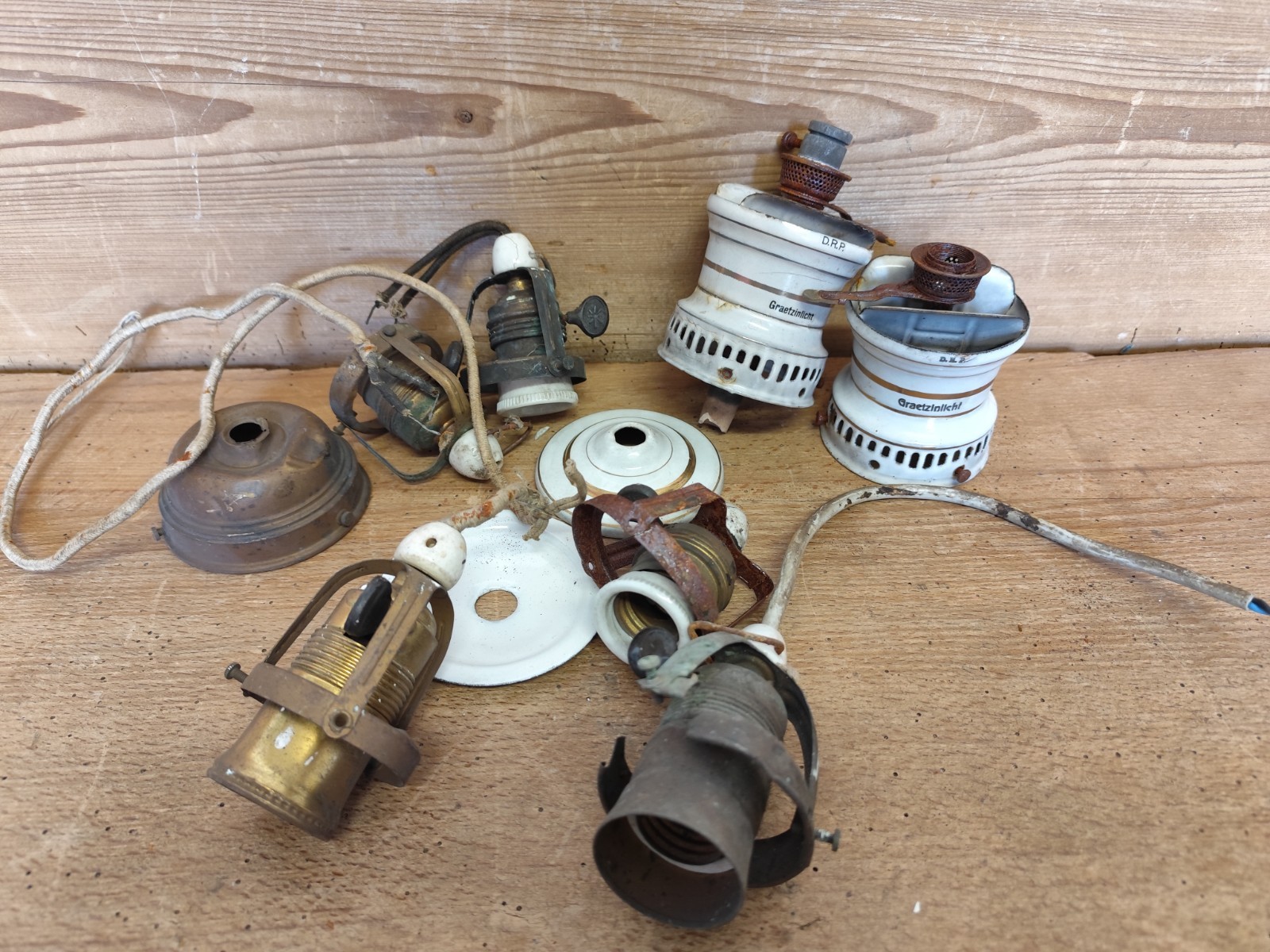 Spare Parts Graetzinlicht Gaslight Ehrich & Graetz Gas Glow Light Lamp 1900/30