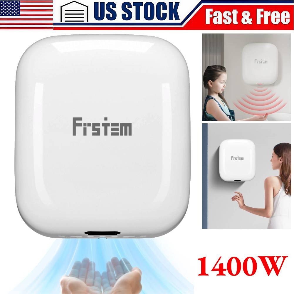 1800W Commercial Hand Dryers, Auto High Speed Hand Dryer Auto-Infrared Sensor US