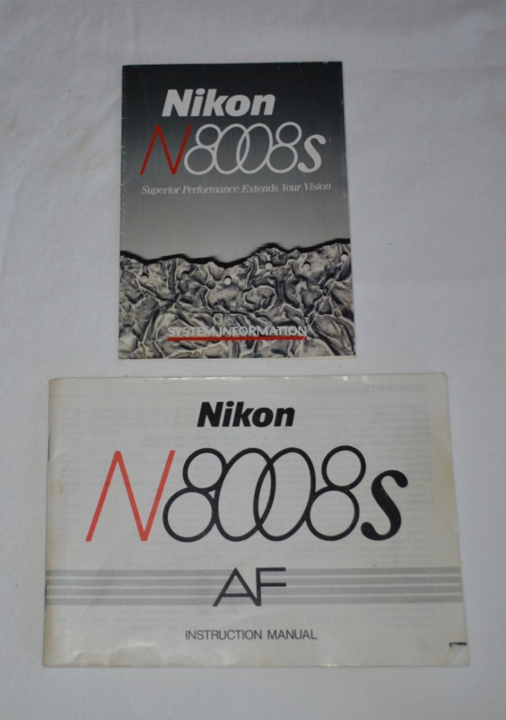ORIGINAL NIKON 8008s INSTRUCTION MANUL