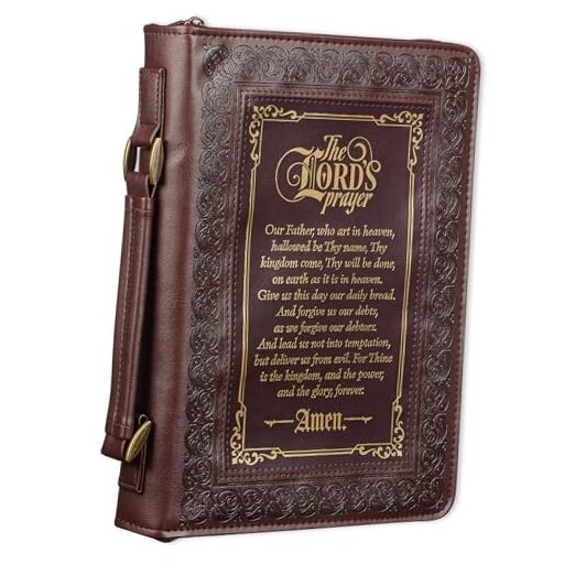  Classic Bible & Book Cover for Men & Women: The Lord's Prayer - Matthew Large
