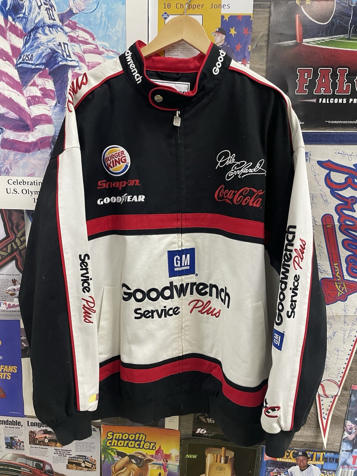 XXL - Vtg 1990s Chase Authentics Dale Earnhardt Sr. NASCAR racing jacket.