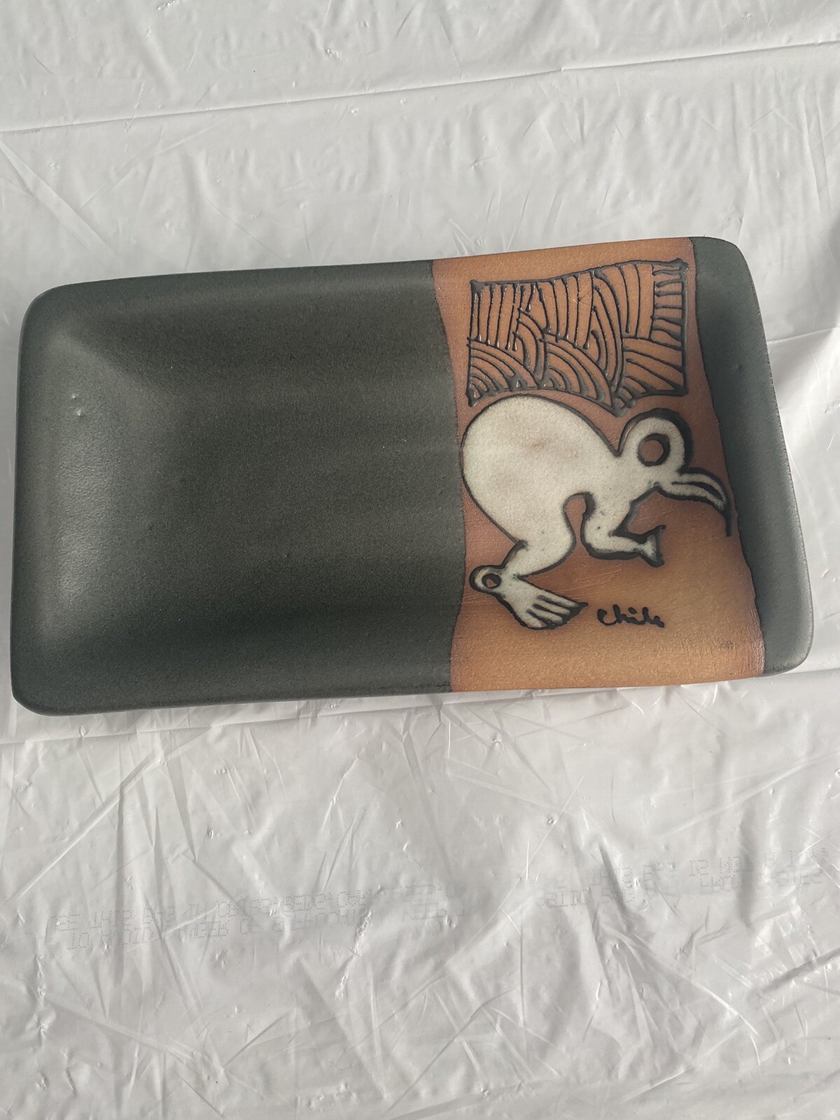 Rectangular  Tray  Handmade Carlota J Ceramica Gres  From Chile   NEW