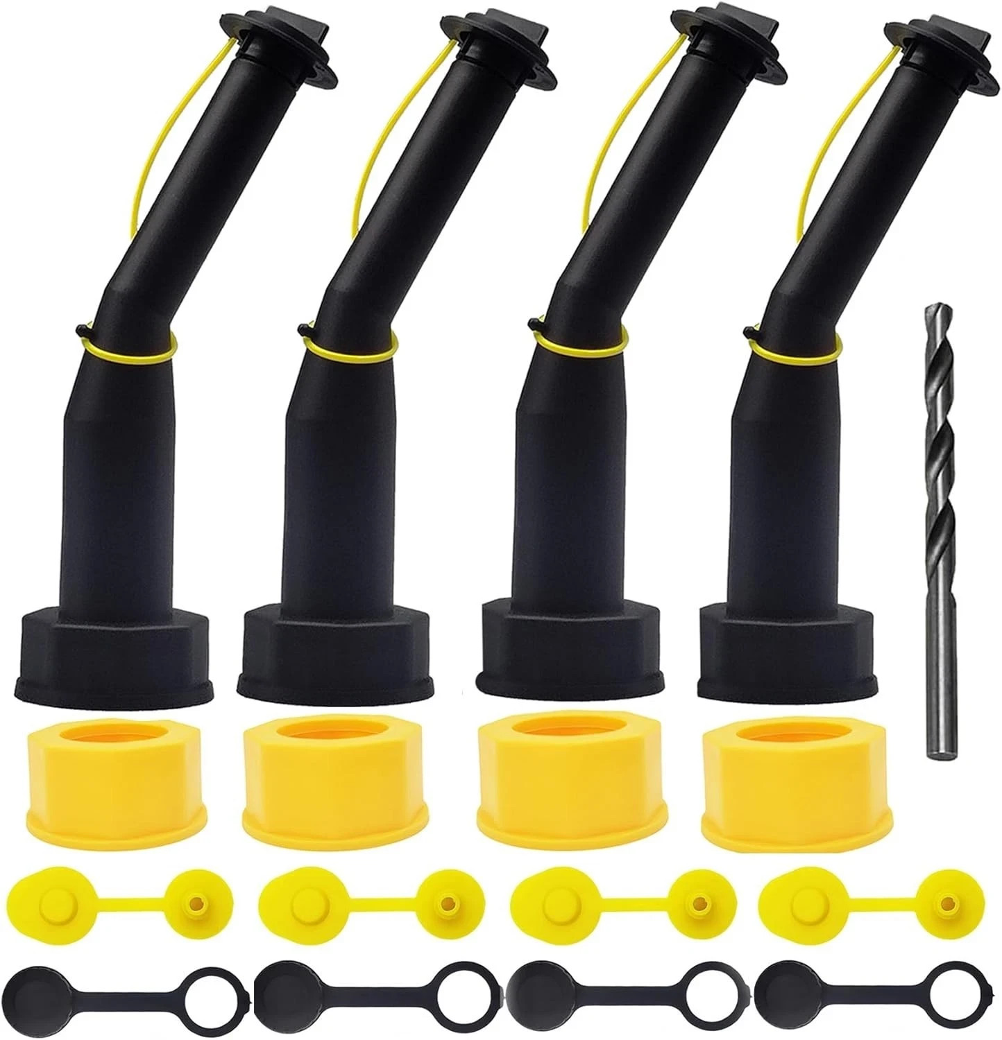 Gas Can Spout Replacement Universal Kit Leakproof Angle Nozzles Gasket Filter Sc