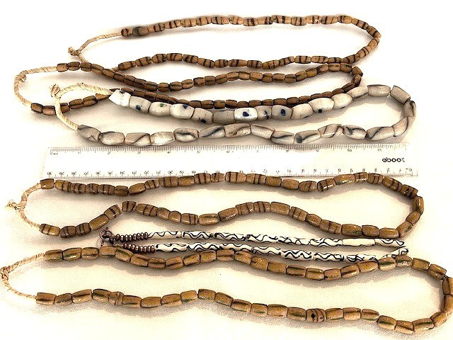 6 Strands Antique Venetian  African Trade Beads