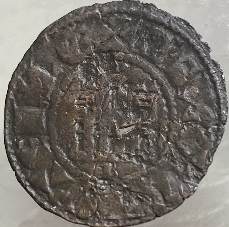 Rare Medieval Coin 1295-1312 Kingdom Of Castile And Léon 1 Denier Ferdinand IV