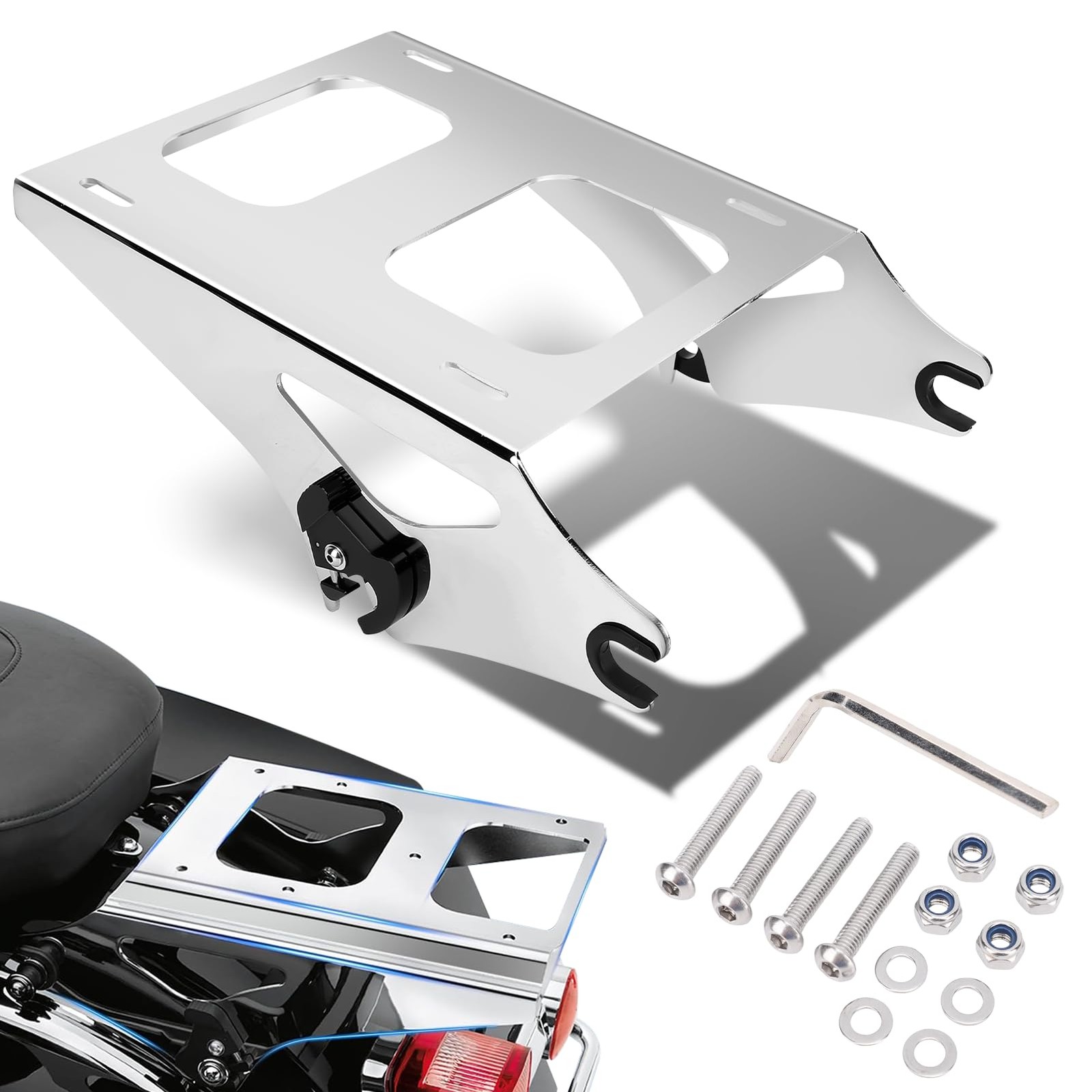 Thick Detachable Motorcycles Rear Luggage Racks Tour Pack Mounting Rack Heavy Du