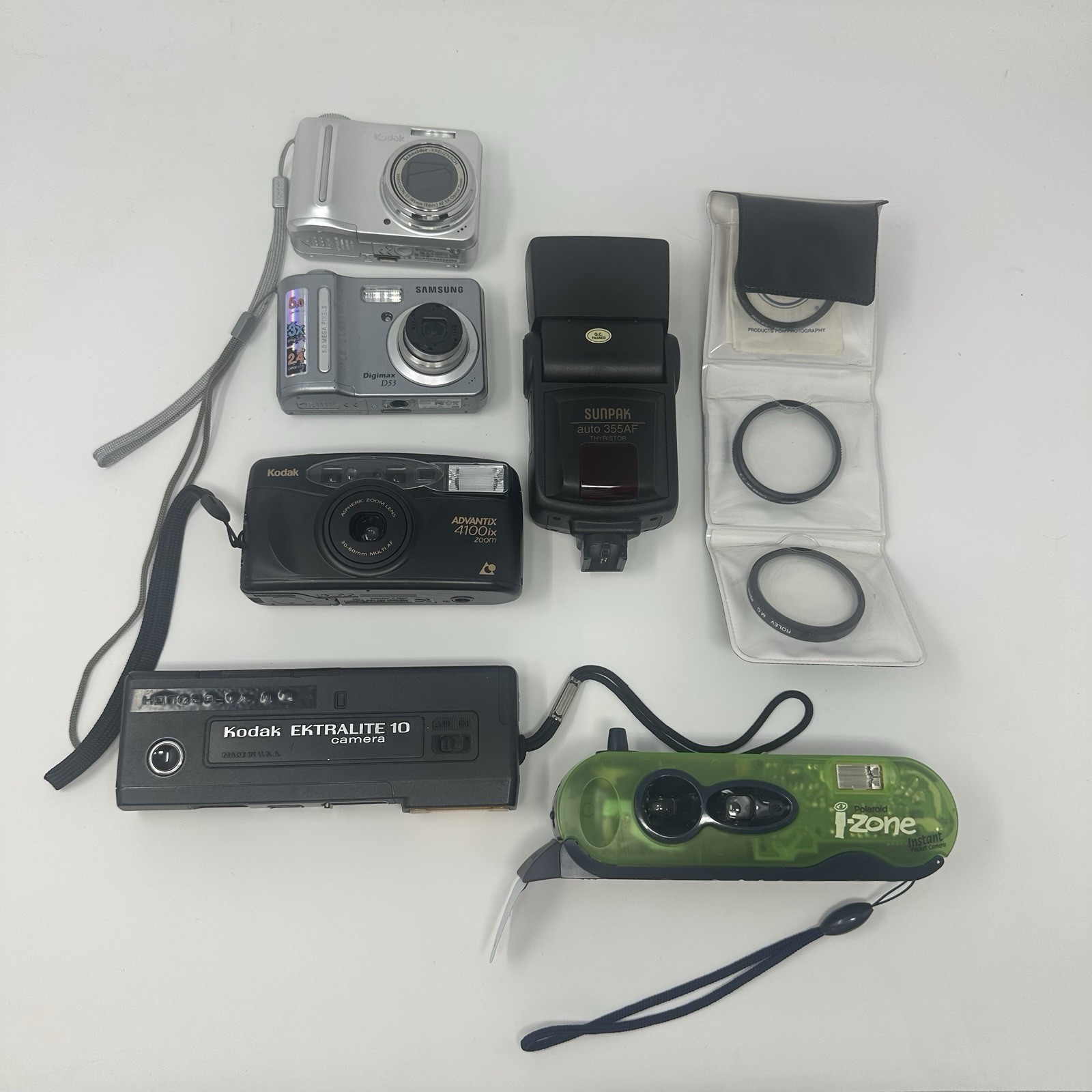 Mixed Lot of  Cameras And Lenses (FOR PARTS ONLY) Everything Is Untested Kodak