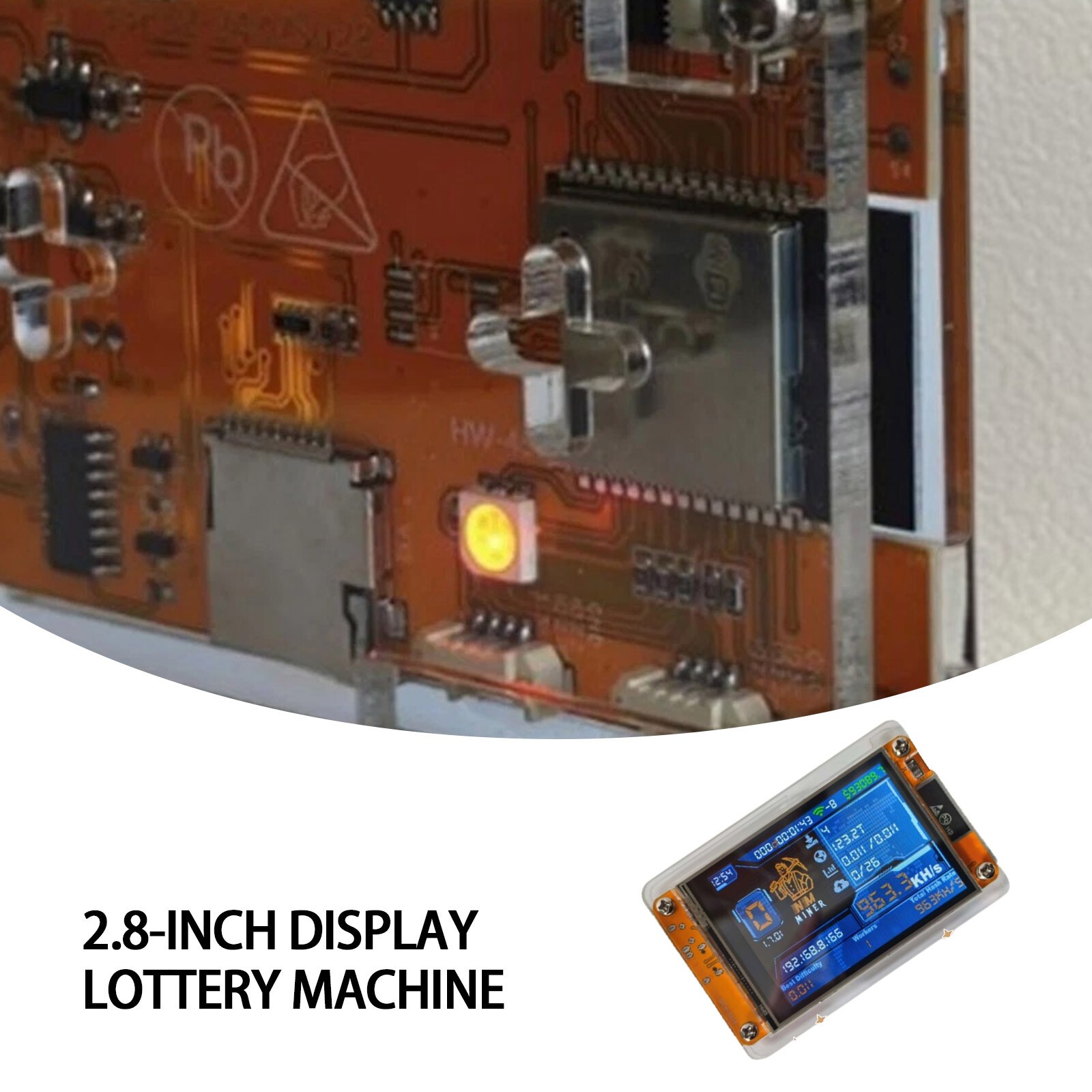 NMMiner 2.8 inch BTC Solo LotteryCrypto Bitcoin Miner Solo Minig 1000K Hashrate