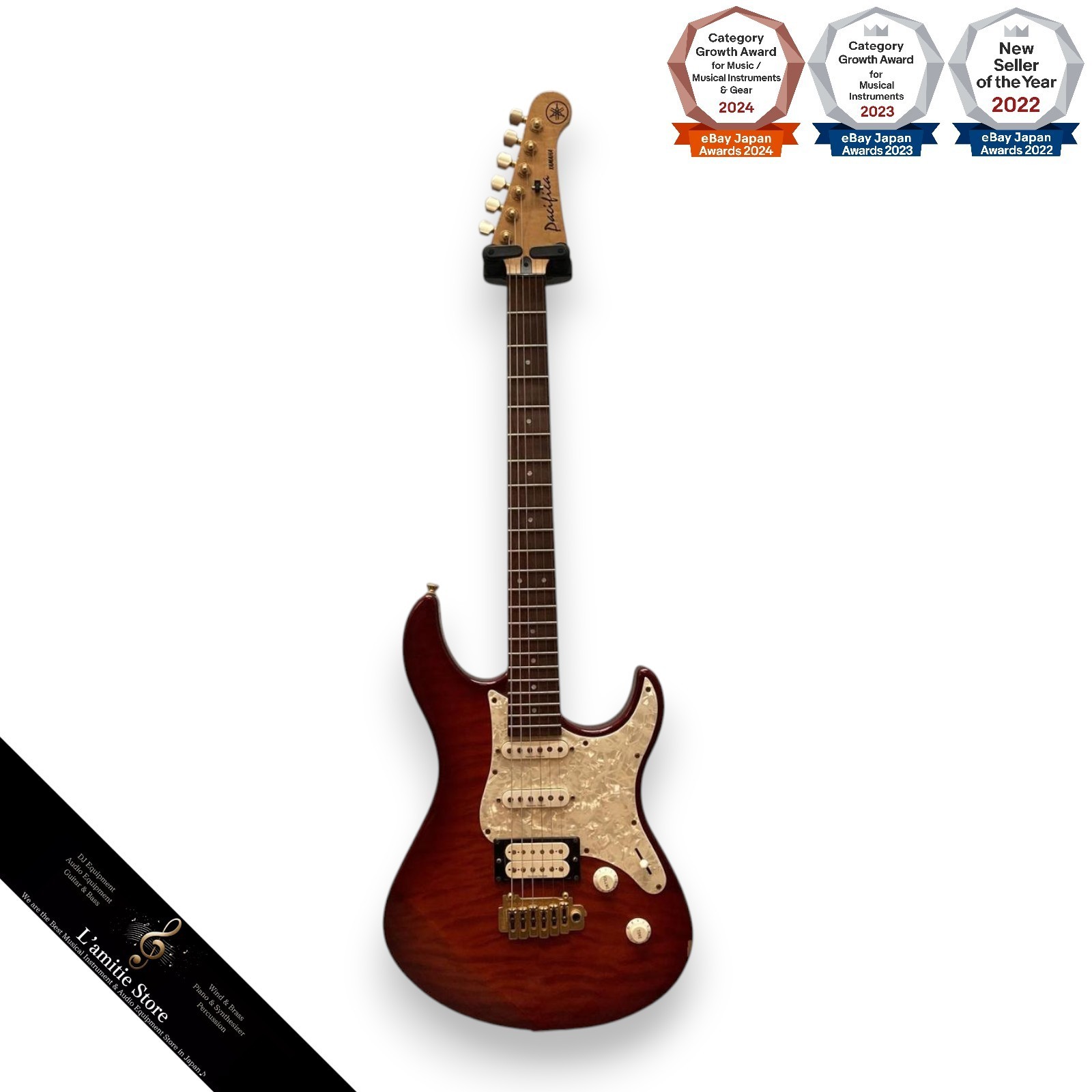 YAMAHA PAC812WX Electric Bass Guitar SSH Pickup Excellent Balance