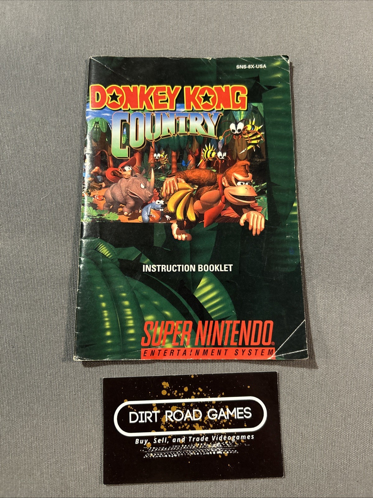 Donkey Kong Country (Nintendo SNES) Authentic MANUAL ONLY