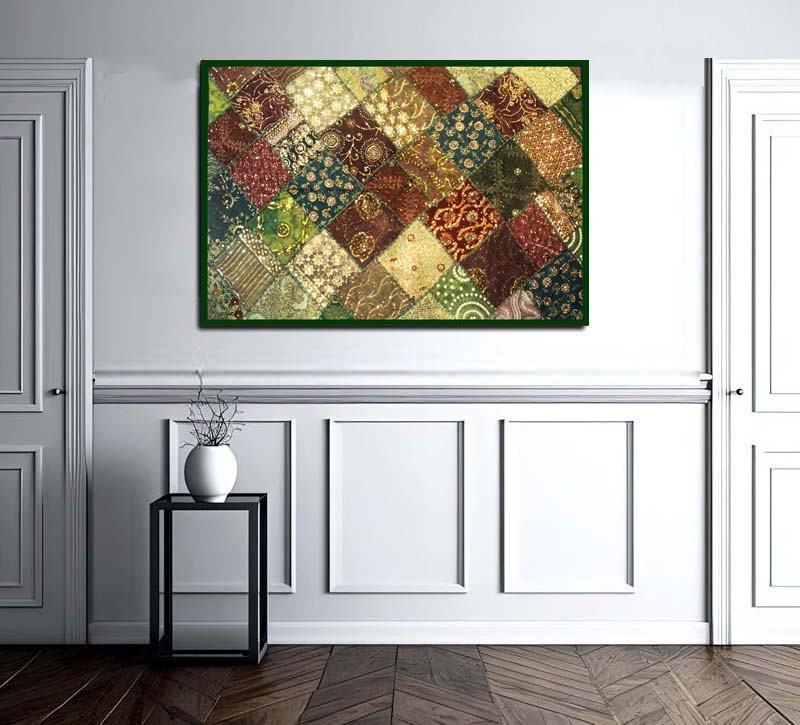 Birthday Gift Living Room Handmade Throw Tapestry Patchwork Decor Wall Hanging