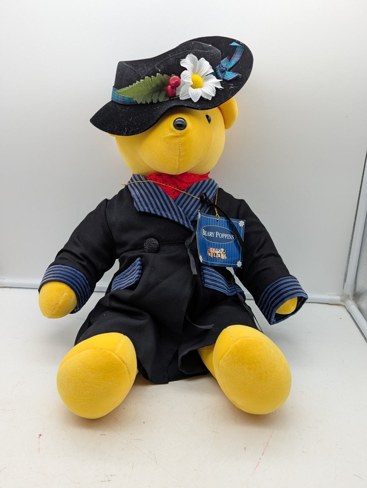 Vintage North American Bear Co Beary Poppins With Hat 1992 Used