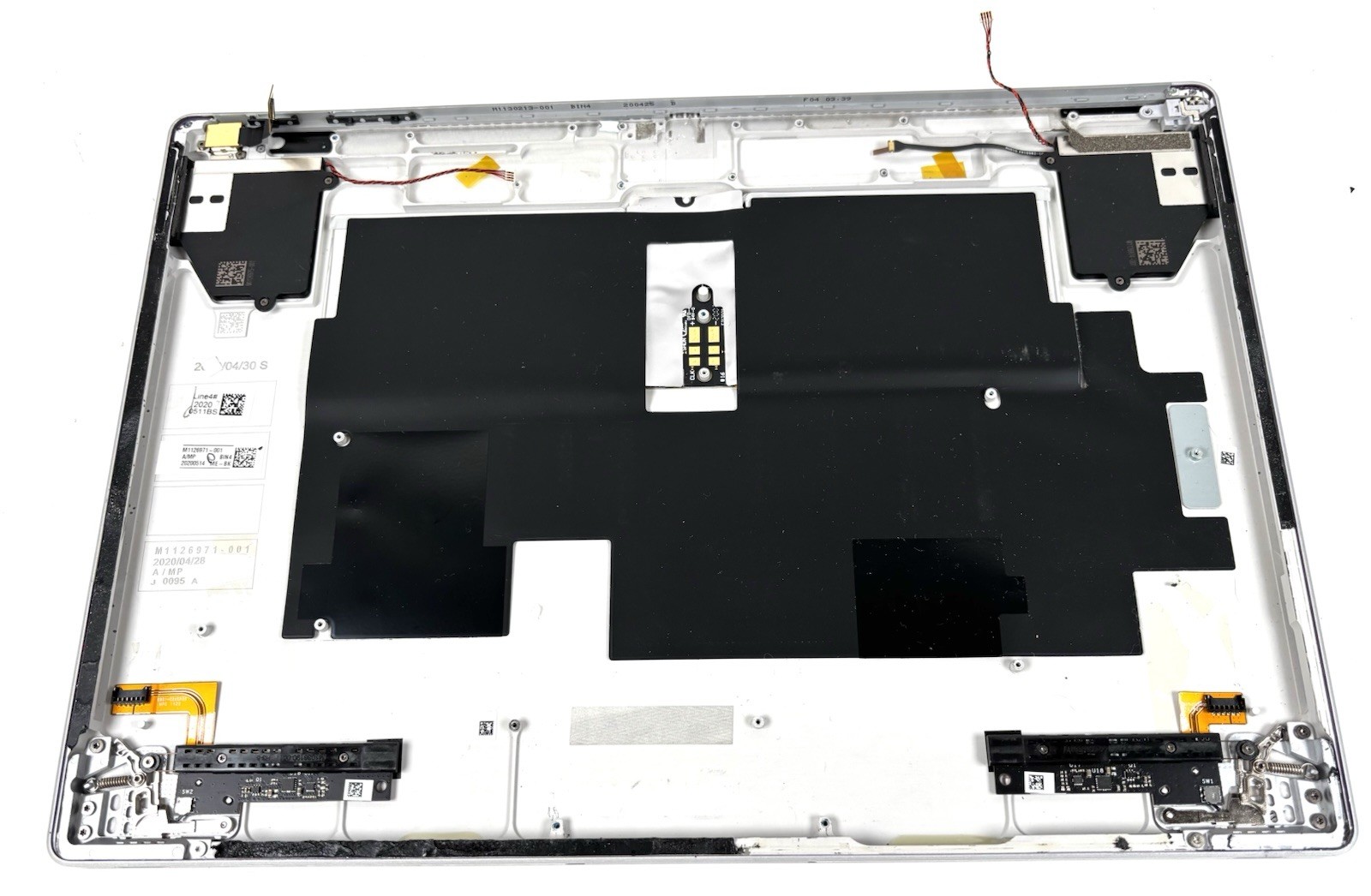 Microsoft Surface Book 3 1900 Housing Back Cover w/ Battery Muscle Wire Hinges