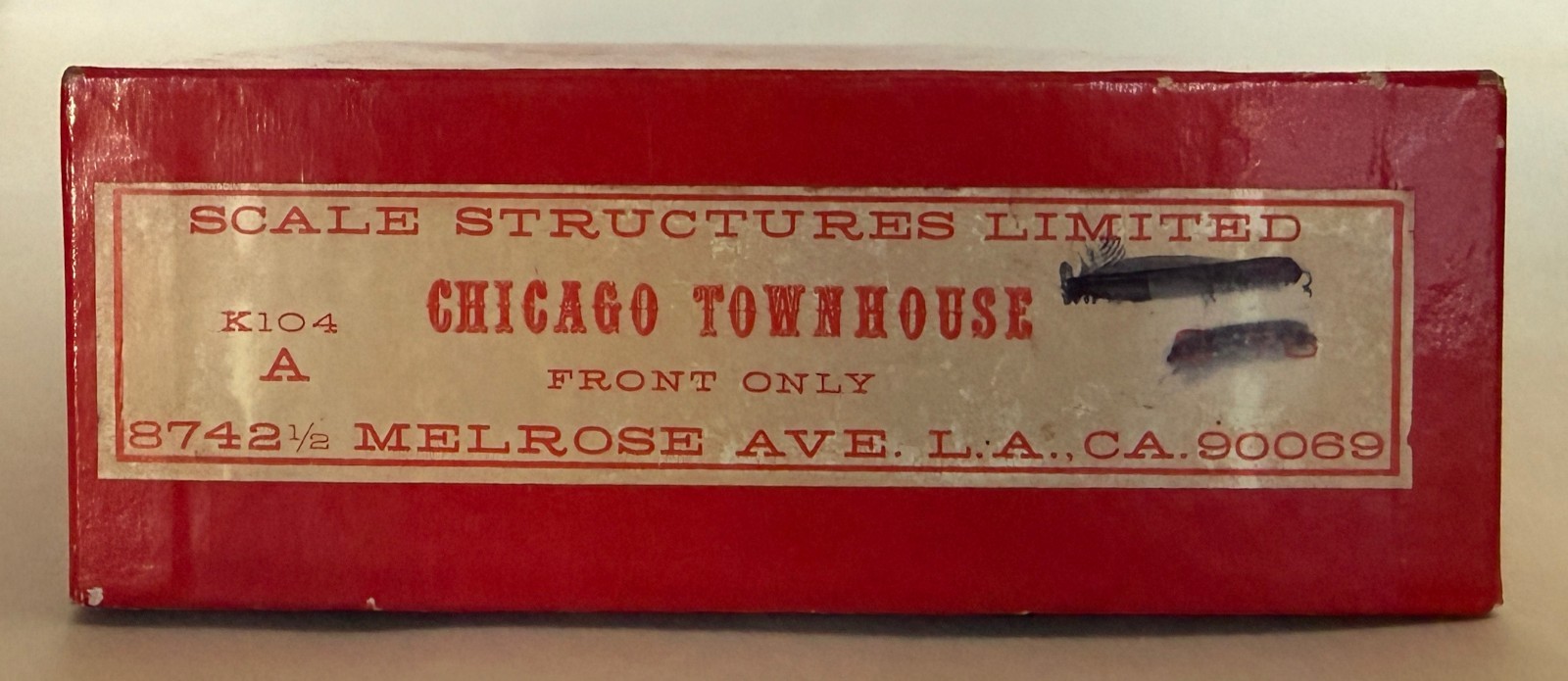 Vintage Scale Structures Ltd. HO Scale, Chicago Townhouse, K 104-A, Front Only