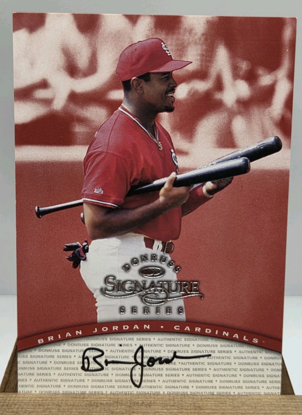 Brian Jordan 1997 Donruss Signature Series Certified Autograph