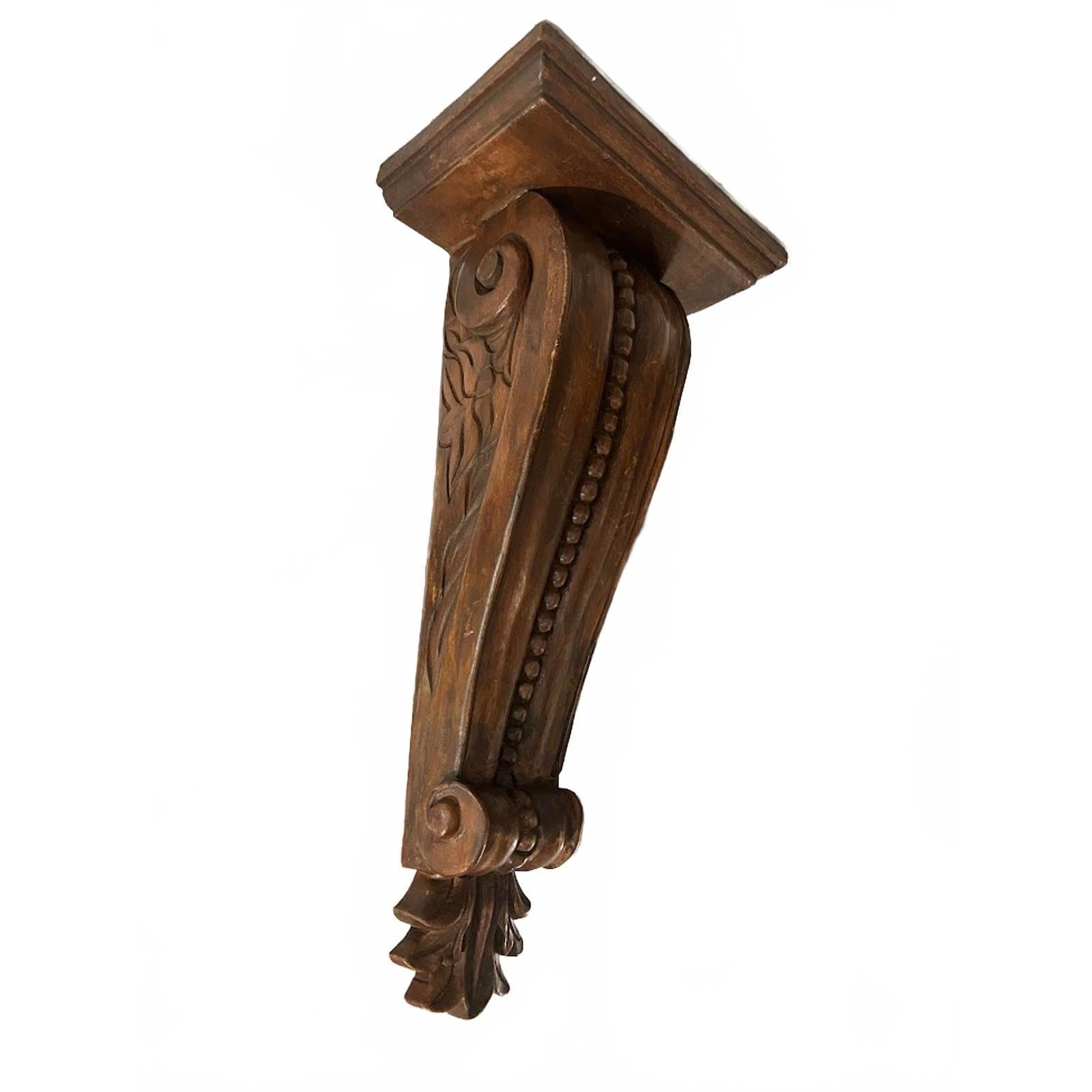 Very Large Vintage Wooden Corbel Architectural Salvage