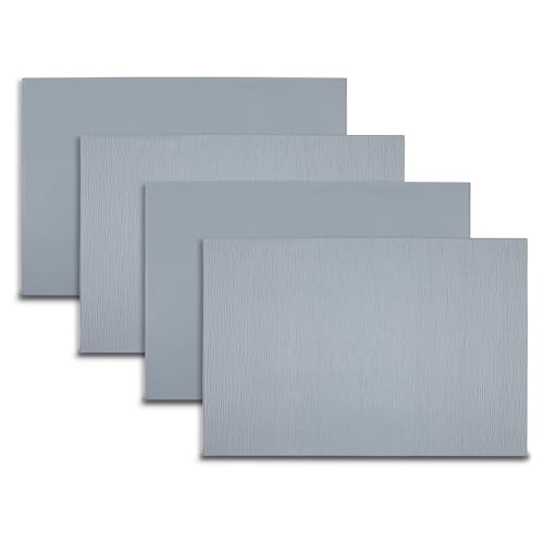 Placemats Set of 4 12" x 18" Heat-Resistant Table Mats for Ridges - Slate Blue