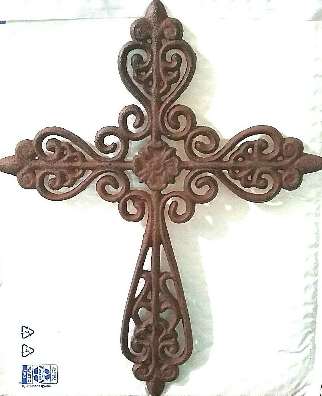 Iron Cross Rustic Decoration  "Grace with Style" Metal Cross