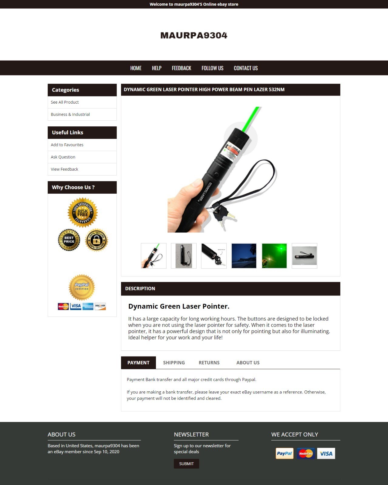 Ebay  Mobile Responsive Listing Template Design