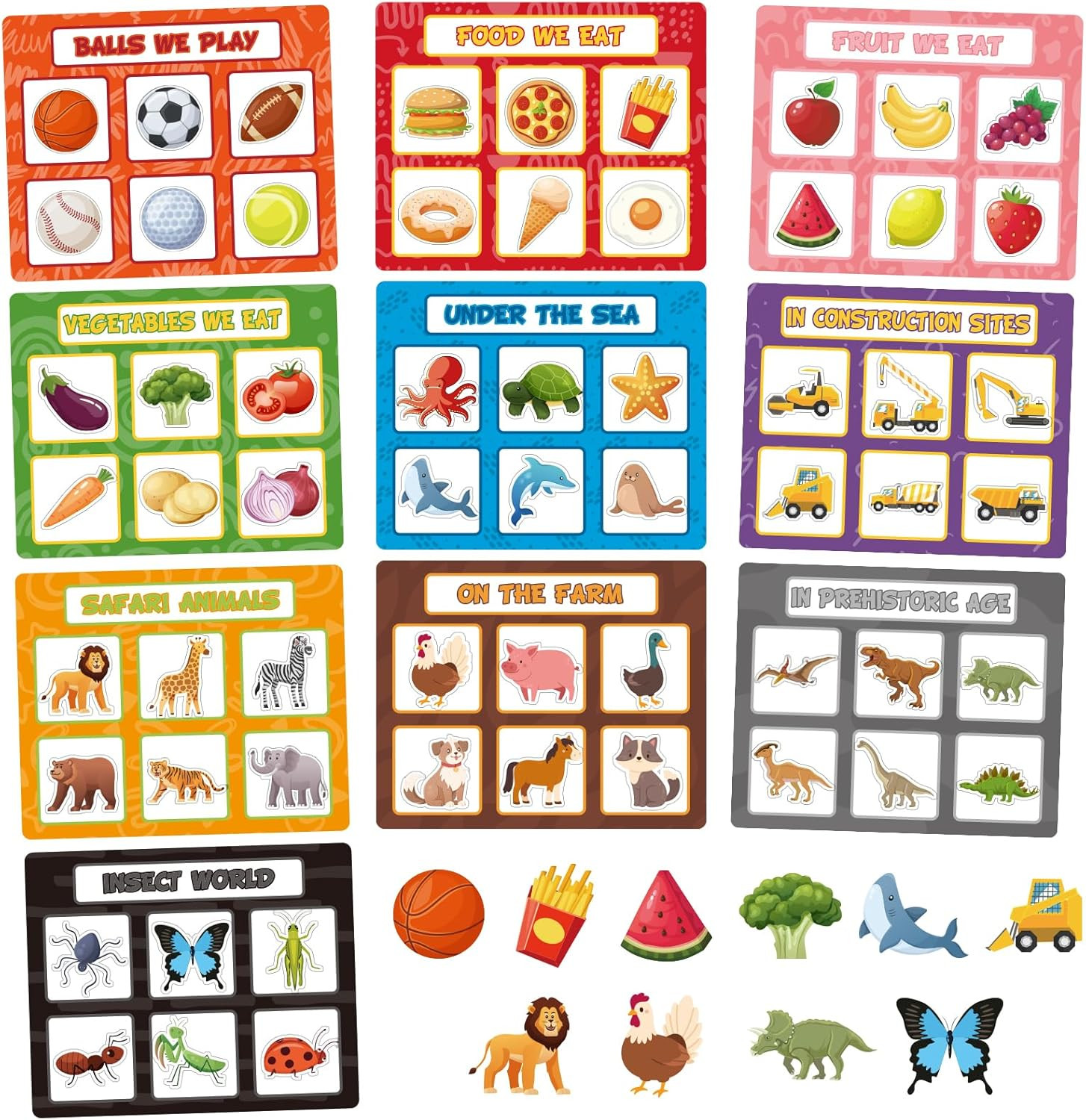 New 10 Pcs Magnetic Learning Magnets Set for Kids Education Fast Shipping