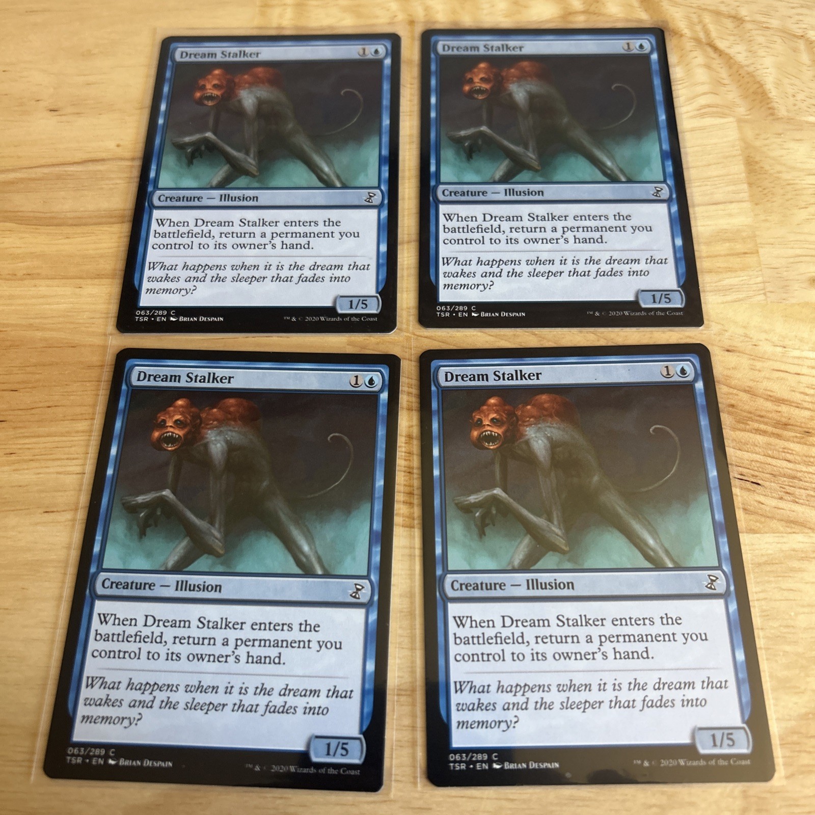 Set Of 4 Dream Stalker Time Spiral Remastered Regular Mtg Cards #63