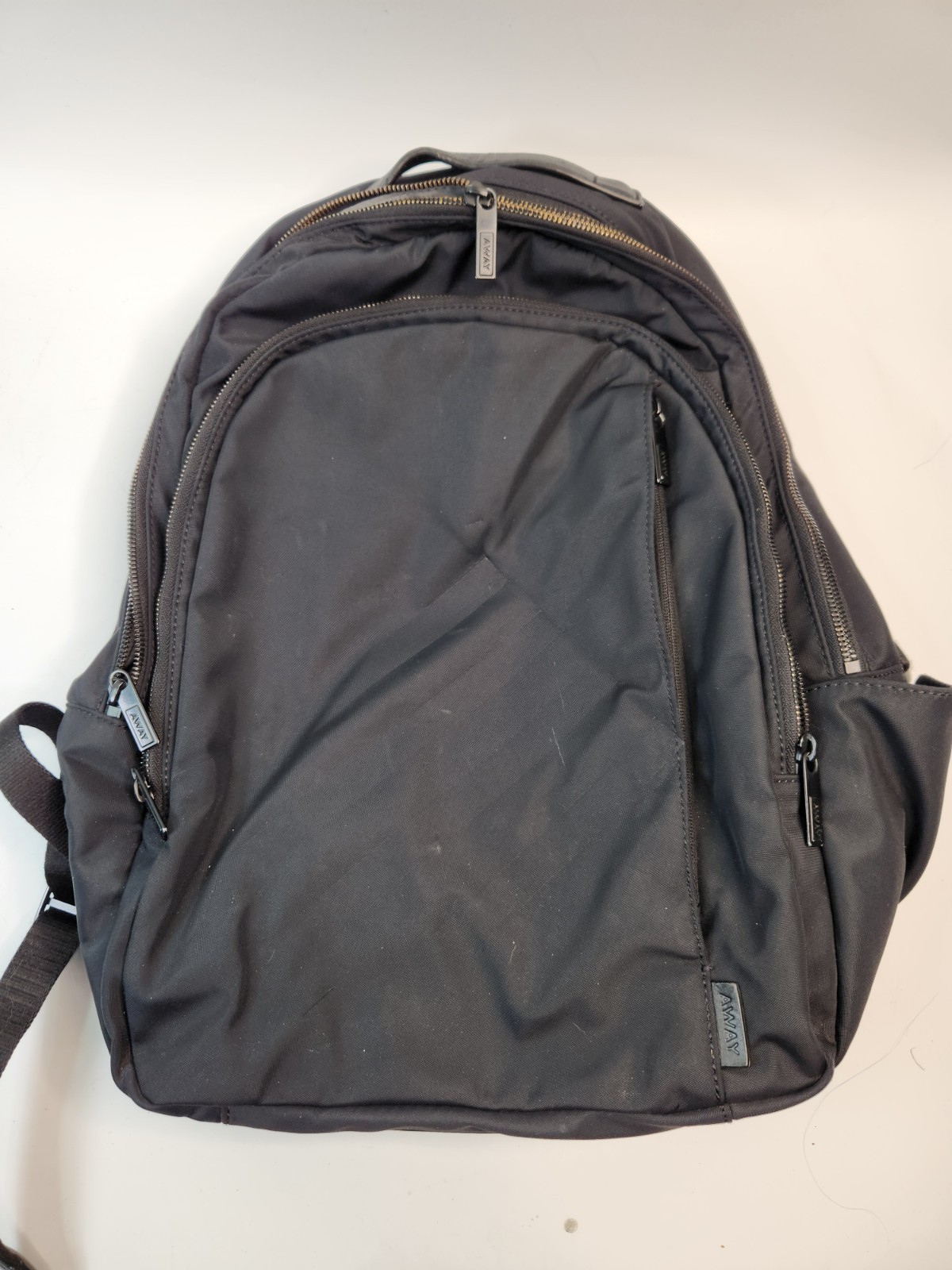 AWAY Brand Backpack Travel 16” Multi-pocket Black Nylon Carry-on Luggage