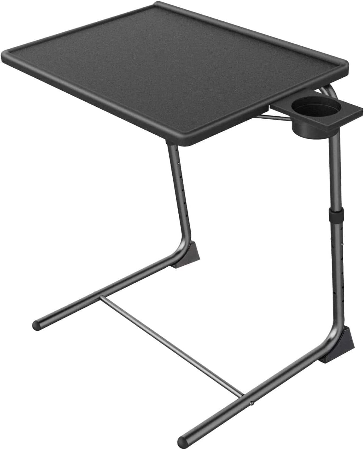 HUANUO Adjustable TV Tray Table - TV Dinner Tray on Bed & Sofa, Comfortable Fold