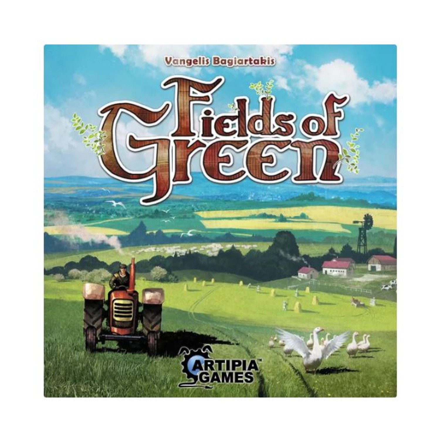 Artipia Board Game Fields of Green (Artipia Ed) Box VG+/EX