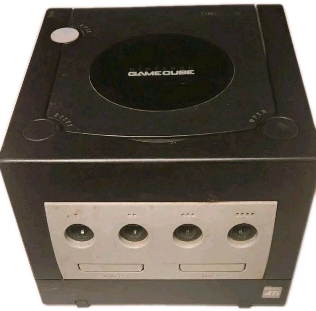 Nintendo GameCube Video Game Console Only DOL-001 Black Working Retro NO HOOKUPS