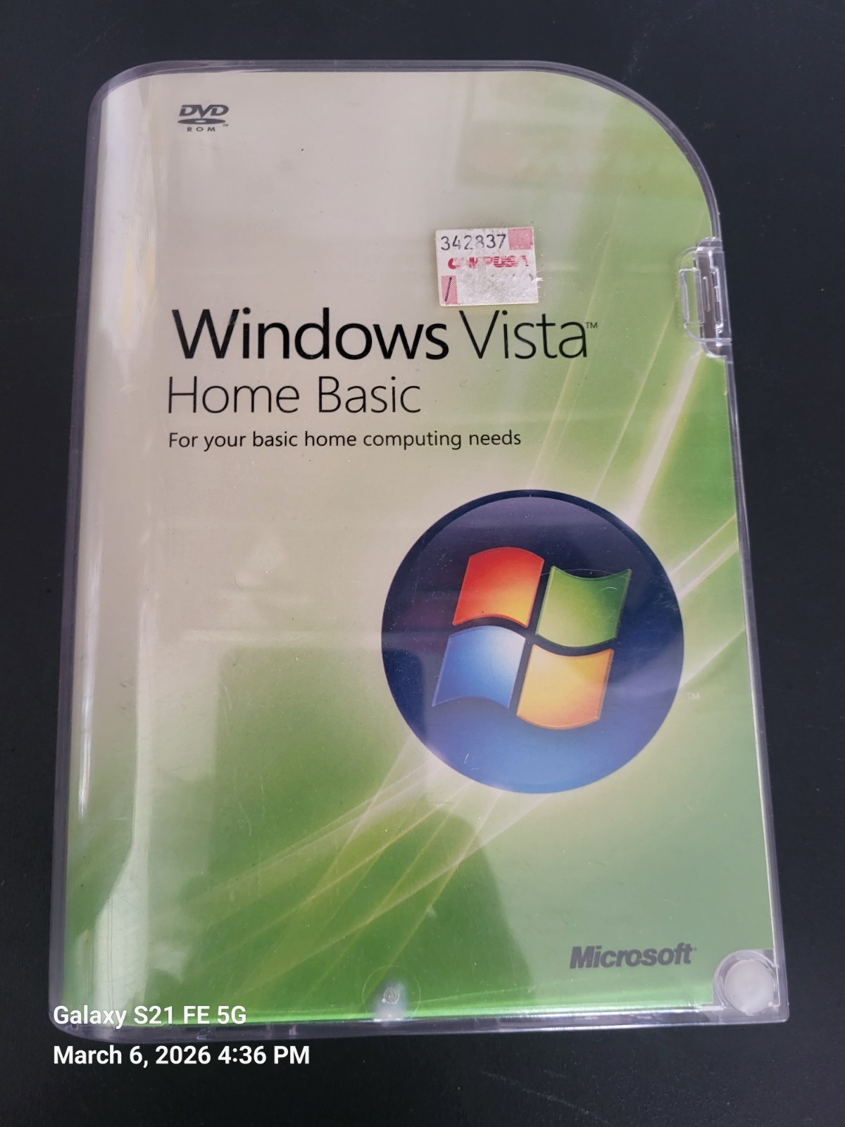 Microsoft Windows Vista Home Basic Edition Full Version Retail for Windows 
