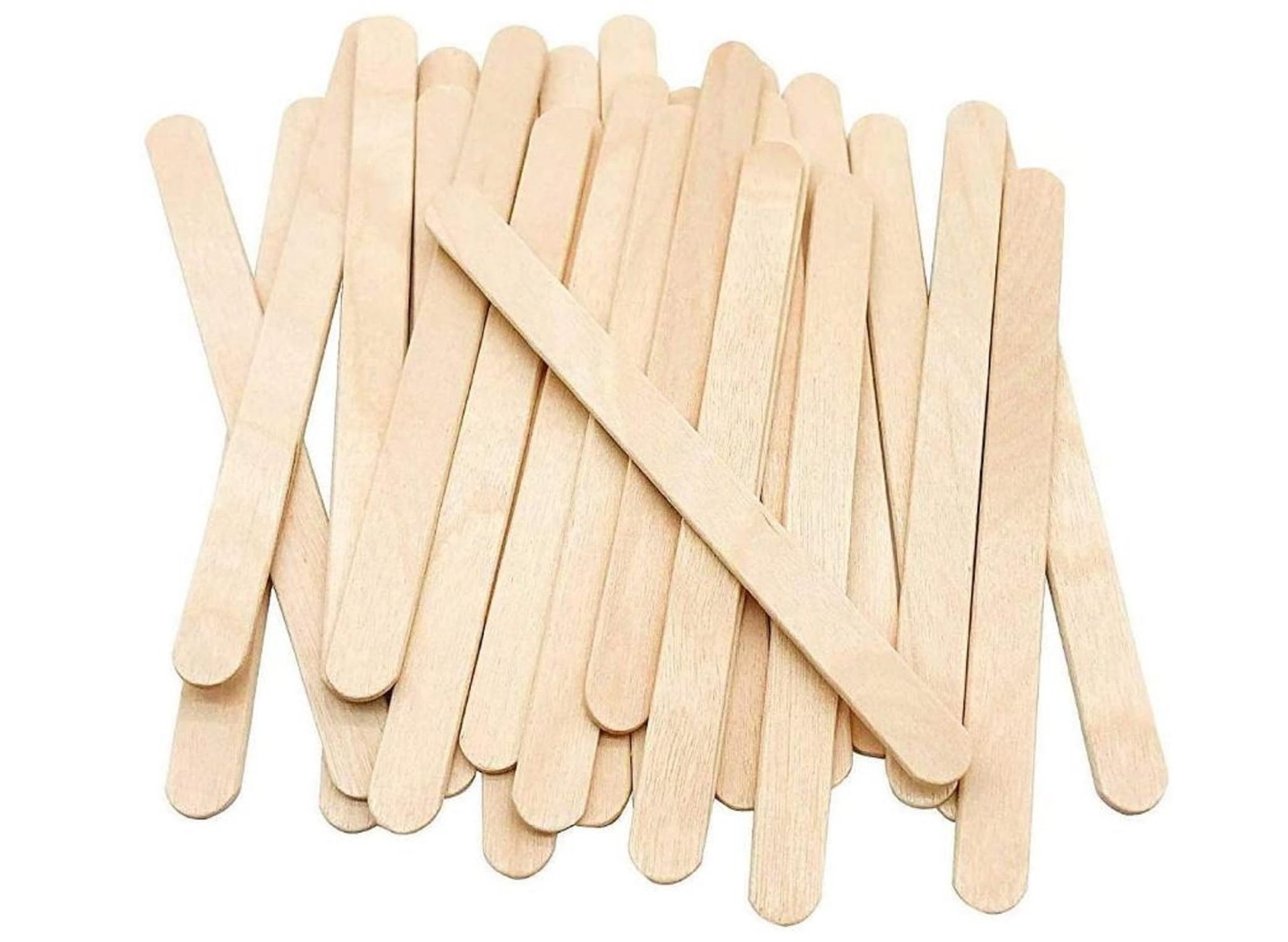 KTOJOY 100 Pcs Craft Sticks Ice Cream Natural Wood Popsicle 4.5... 
