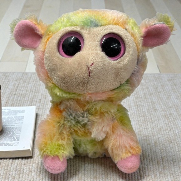 Ty Beanie Boos - "Blossom" the Lamb w/Pink Eyes 6" Plush NWOT New